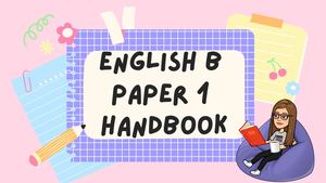English B Paper 1 Writing Handbook