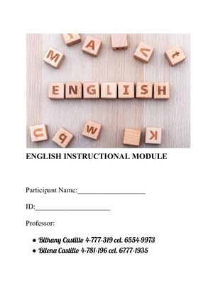 English Instructional Module 1