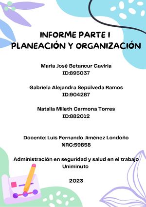 Planeación y organización