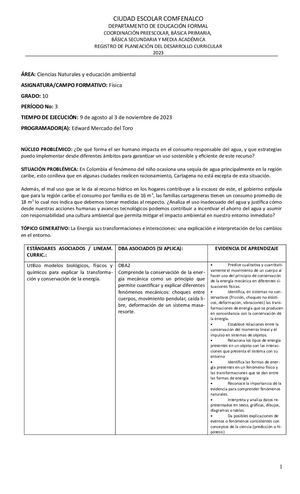 Rpdc No3 Física 10° 2023