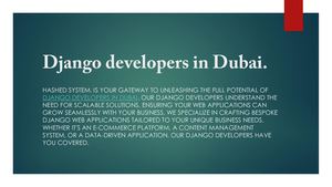 Django Developers In Dubai