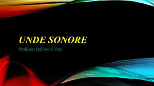 Unde Sonore