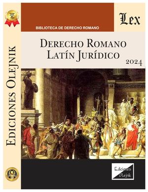 CATÁLOGO DERECHO ROMANO EDICIONES OLEJNIK 2024