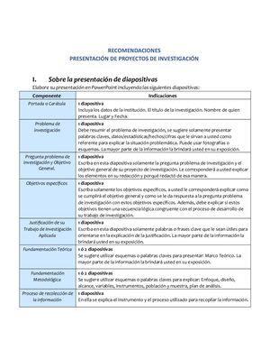 Instructivo Para La Presentación De Proyectos De Investigación