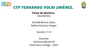 Tarea Quimica