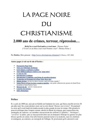 Pages Sur Le Christianisme