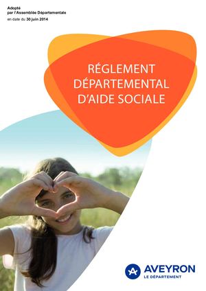 Règlement départemental d’aide sociale de l’Aveyron