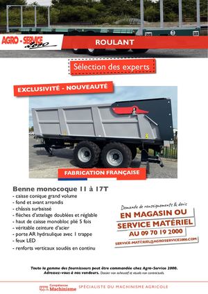 Fiche Benne Monocoque