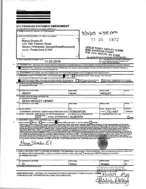 Chief Nanya Shaabu Eil®©TM: Creditor with Active UCC Liens and Security Agreement(August 8,2003)