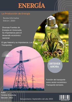La Produccion De Energía