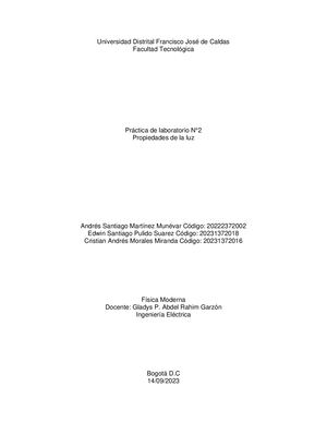 Propiedades de la luz