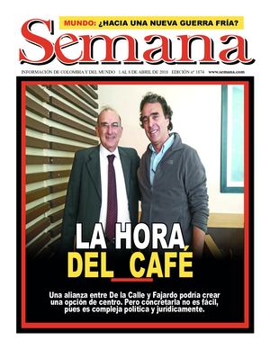 Diagramación portada, contraportada y artículo revista SEMANA