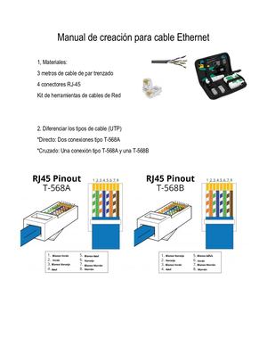 Manual De Creación Para Cable Ethernet
