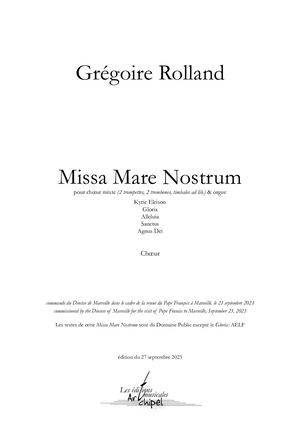 Rolland - 03 - Missa Mare Nostrum - Chœur Ext