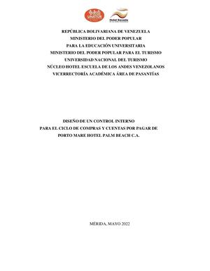 Informe N°1725 Pasantia Administrativa Trabajo De Grado 2022