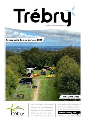 Bulletin Communal 34 | Trébry Côtes d'Armor en Bretagne | Octobre 2023