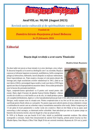 REVISTA RENAȘTEREA RUȘEȚEANĂ - NR. 90 - AUGUST 2023
