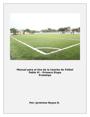 Manual Para El Uso De La Cancha De Fútbol