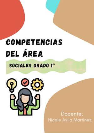 Competencias Del áRea De La Asignatura De Ciencias Sociales