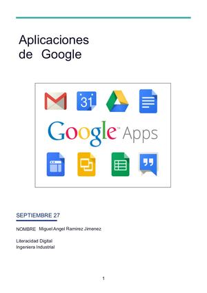 Uso y aplicaciones de las herramientas de Google apps
