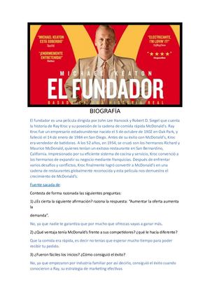 El Fundador Resumen