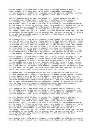 Powerful Revenge Spells - How to Destroy Enemy With Black Magic Call +27788392740