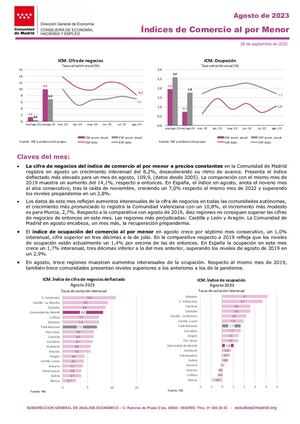 Nota Indices De Comercio Al Por Menor Agosto 2023