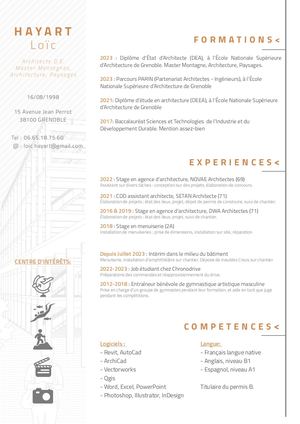 Curriculum Vitae Hayart Loïc