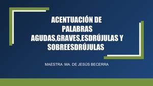 Acentuación