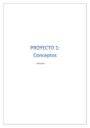 Proyecto 1- David López