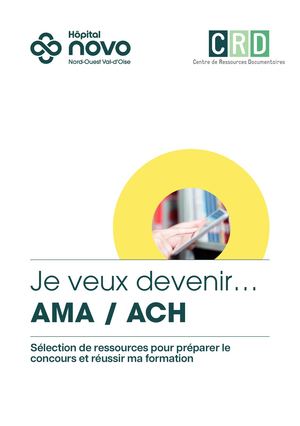 Je veux devenir ... AMA/ACH