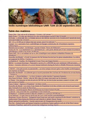 Veille Numérique 15 30 Septembre 2023