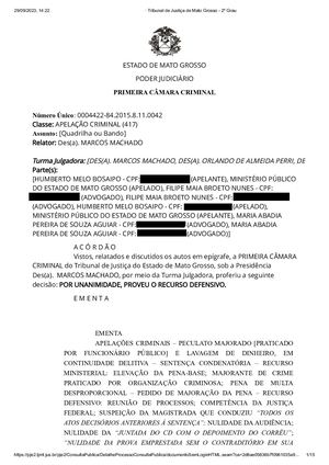 Marcos Machado, Perri E Paulo Cunha Anulam Condenação De Humberto Bosaipo No Tjmt