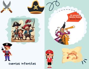 Folleto Díptico Infantil Cuento El Pirata Mala Pata