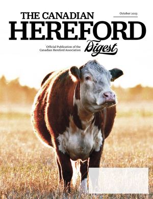 Canadian Hereford Digest October 2023