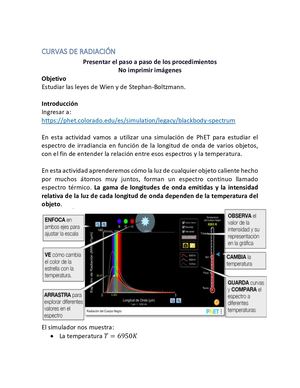 Curvas De Radiación