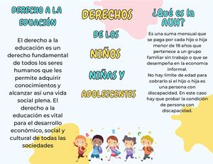 Folleto Educación Derechos