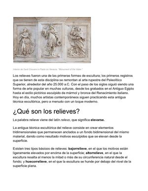 Volumen Ejercicio de Bajo Relieve