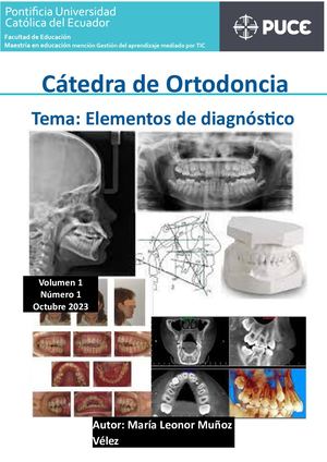 Revista. Elementos de diagóstico en Ortodoncia