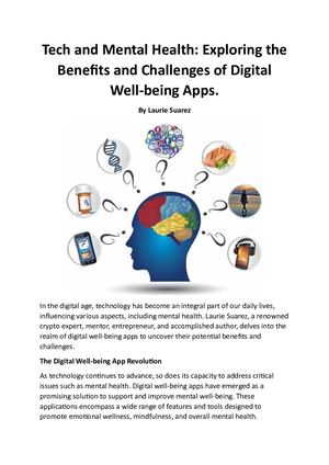 Tech And Mental Health