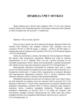 Правила гри у футболі