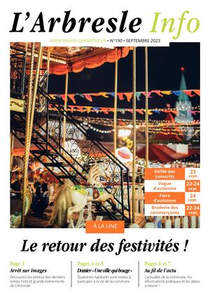 L'ARBRESLE INFO N°190 - SEPTEMBRE 2023
