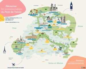Carte touristique du Pays de Valois