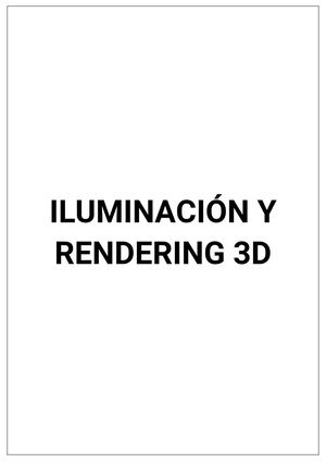 Cartilla Iluminacion Y Rendering 3d