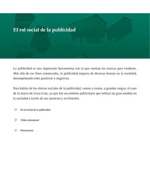3 El Rol Social De La Publicidad