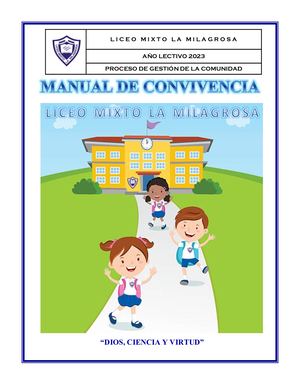 2023 Manual De Convivencia