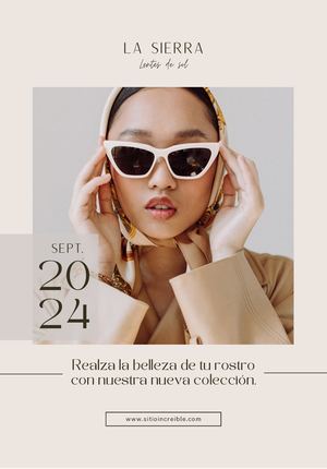 Revista Catálogo Lentes De Sol Minimalista Beige (1)