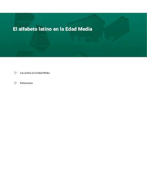 Modulo 1 Lectura 3 El Alfabeto Latino En La Edad Media