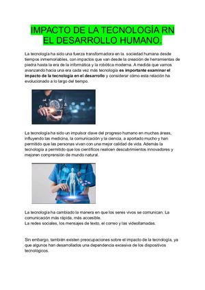 Impacto De La Tecnología