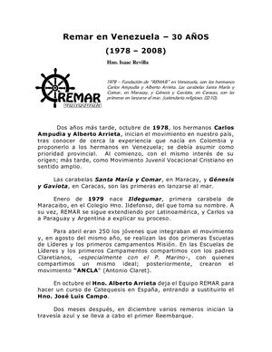 Remar En Venezuela 1978 A 2008